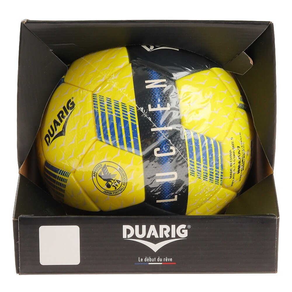 デュアリグ（DUARIG）（メンズ、レディース、キッズ）サッカーボール5号球 検定球 LUCIEN サーマル 5 781D9IM5749 YEL 自主練