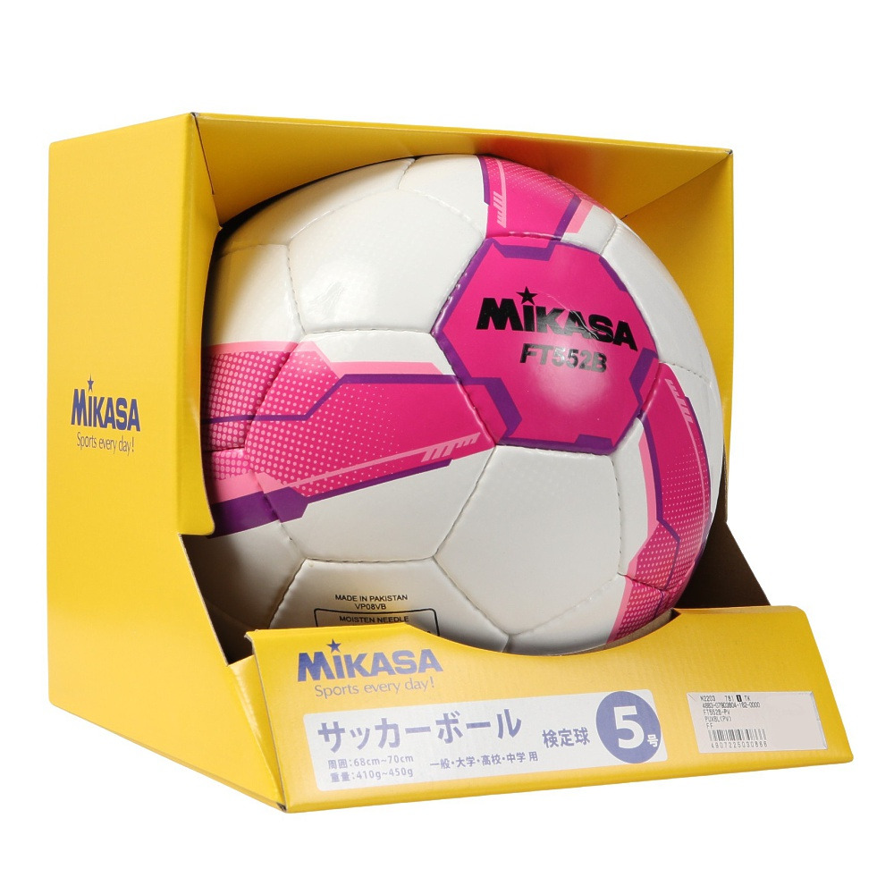 ミカサ（MIKASA）（メンズ、レディース）サッカーボールALMUND 検定球5号 手縫い FT552B-PV