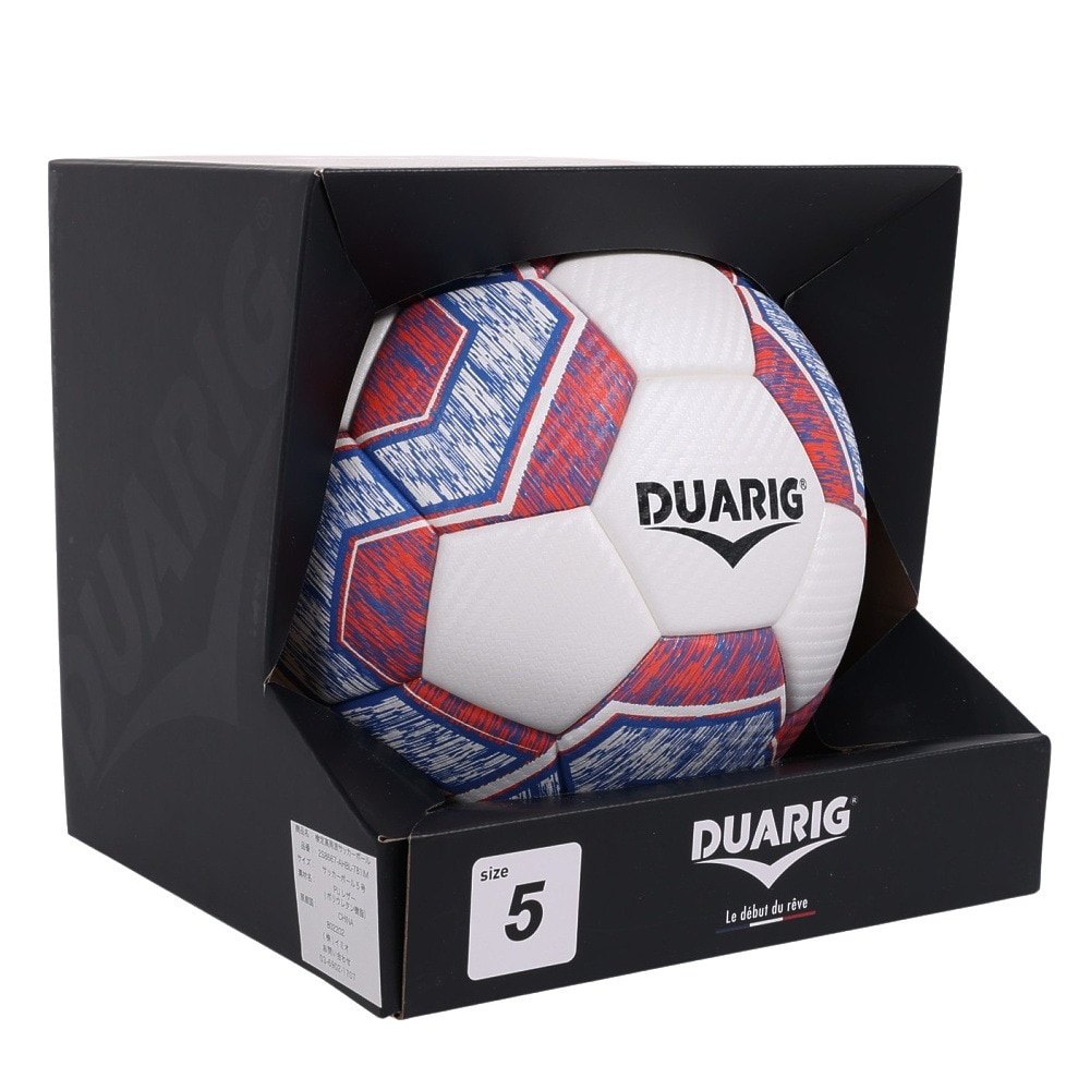 デュアリグ（DUARIG）（キッズ）サッカーボール 5号球 検定球 高周波 2S8667-AHBL-781IM WHRD