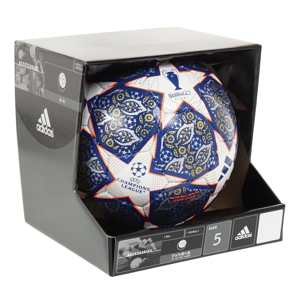 アディダス（adidas）（メンズ）サッカーボール 5号球 検定球 フィナーレ イスタンブール リーグ ルシアーダ AF5401ISB