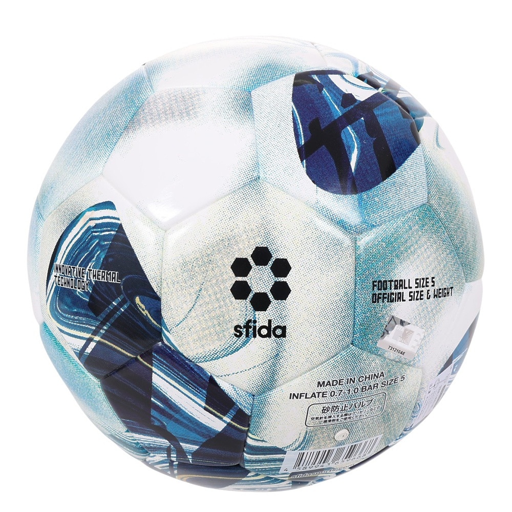 スフィーダ（SFIDA）（メンズ、レディース）サッカーボール 5号球 検定球 VAIS GIOCARE SB-23VG02 WHT/BLU