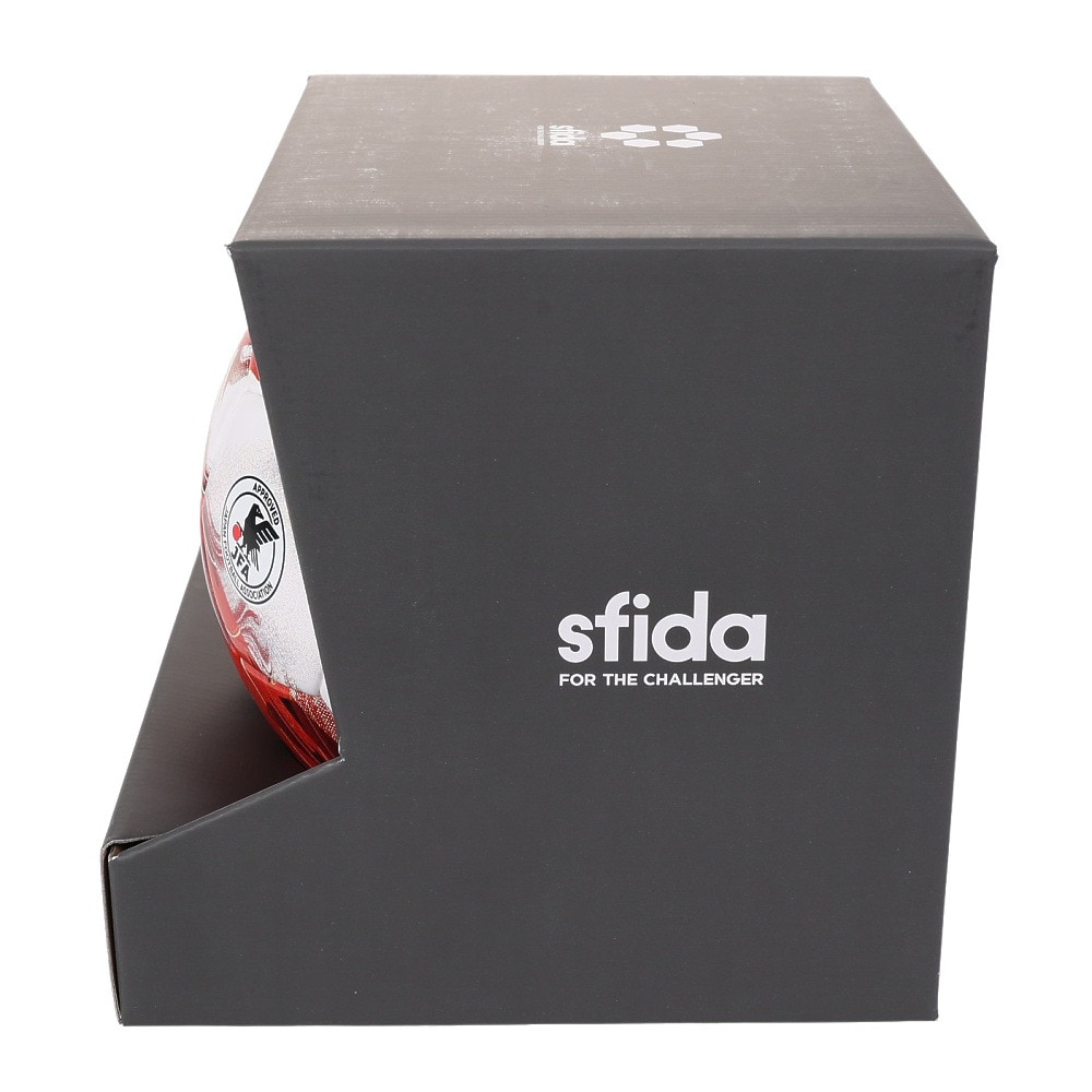 スフィーダ（SFIDA）（メンズ、レディース）サッカーボール 5号球 検定球 VAIS GIOCARE SB-23VG02 WHT/RED