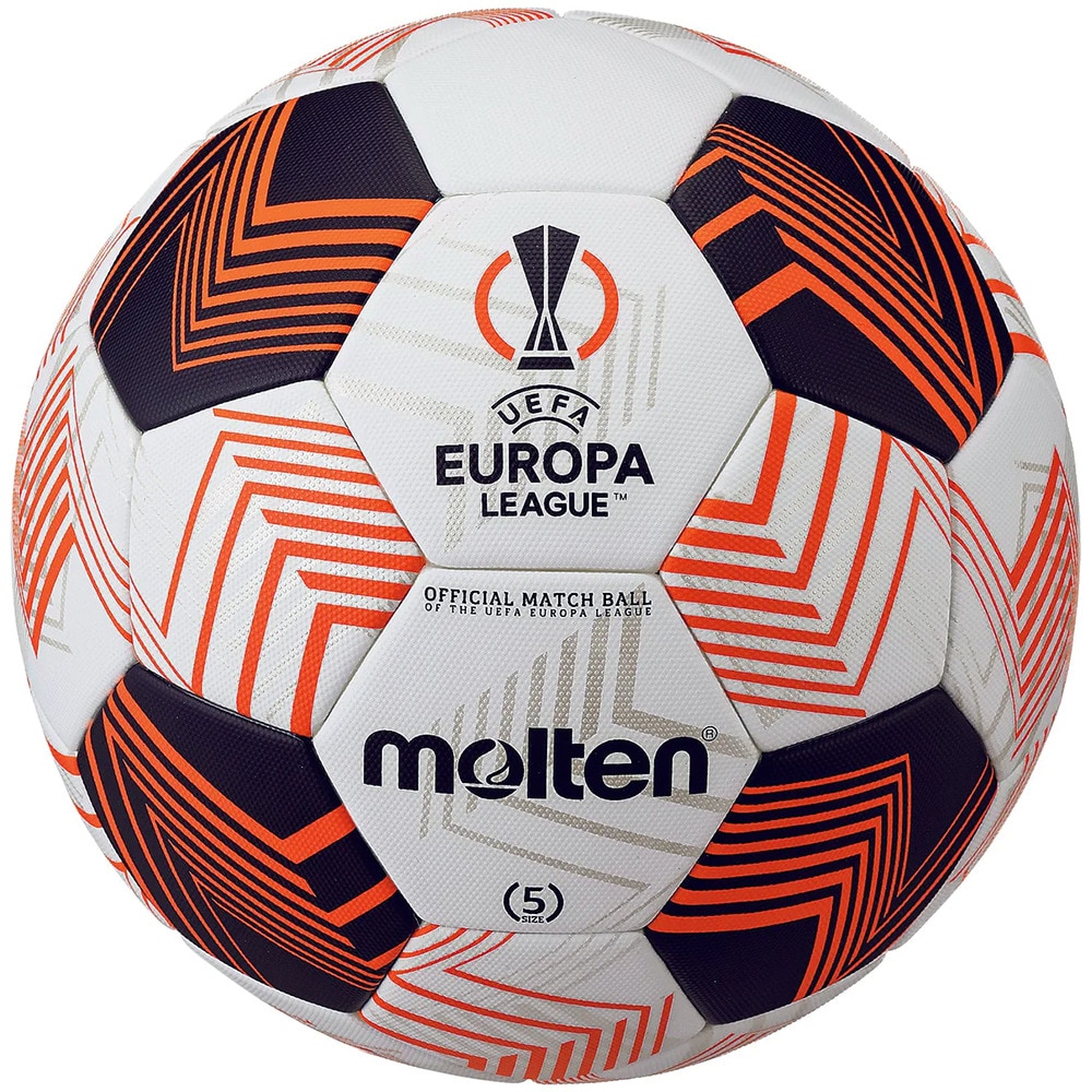 モルテン（molten）（メンズ）サッカーボール 5号球 検定球 UEFAヨーロッパリーグ 2023‐24 試合球 F5U5000-34