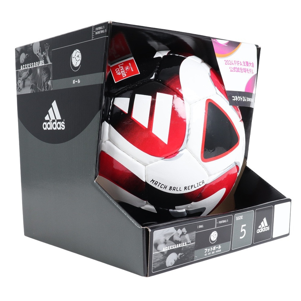 アディダス（adidas）（メンズ）サッカーボール 5号球 検定球 コネクト24 ルヴァンカップ リーグ AF584LC