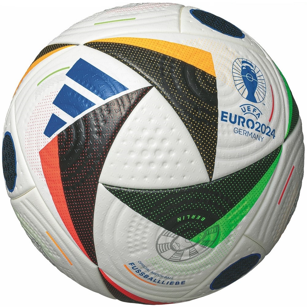 アディダス（adidas）（メンズ）サッカーボール 5号球 検定球 UEFA EURO2024 フースバルリーベ プロ AF590