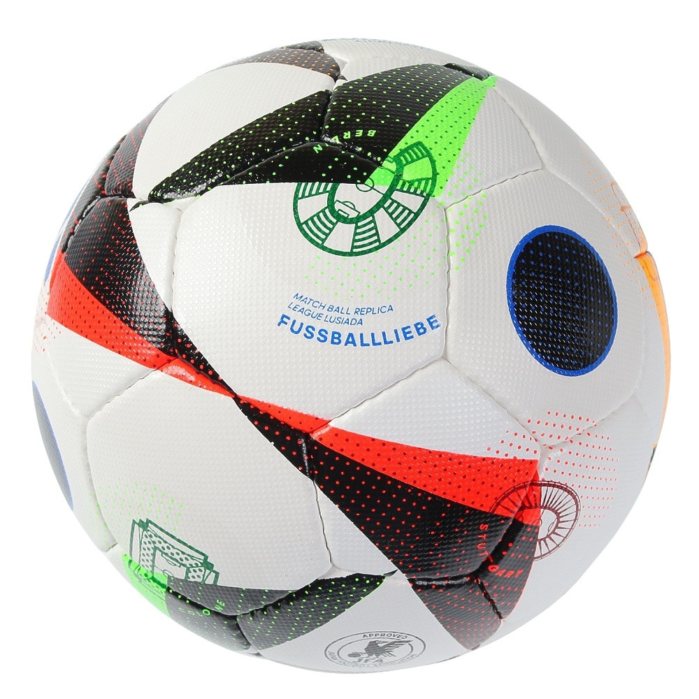 アディダス（adidas）（メンズ）サッカーボール 5号球 検定球 UEFA EURO2024 フースバルリーベ リーグ ルシアーダ AF592LU