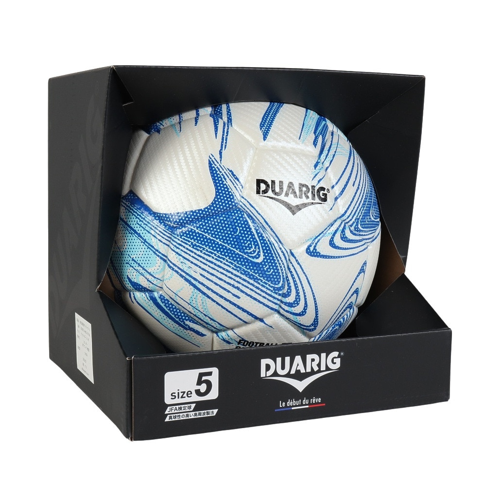 デュアリグ（DUARIG）（メンズ）検定球 高周波サッカーボール5号球 5S0001-AHBL-781IM WxBLU