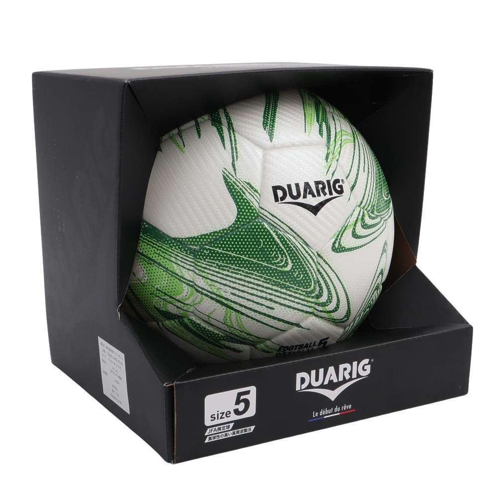 デュアリグ（DUARIG）（メンズ、レディース）サッカーボール 5号球 検定球 高周波 5S0001-AHBL-781IM WxGRN