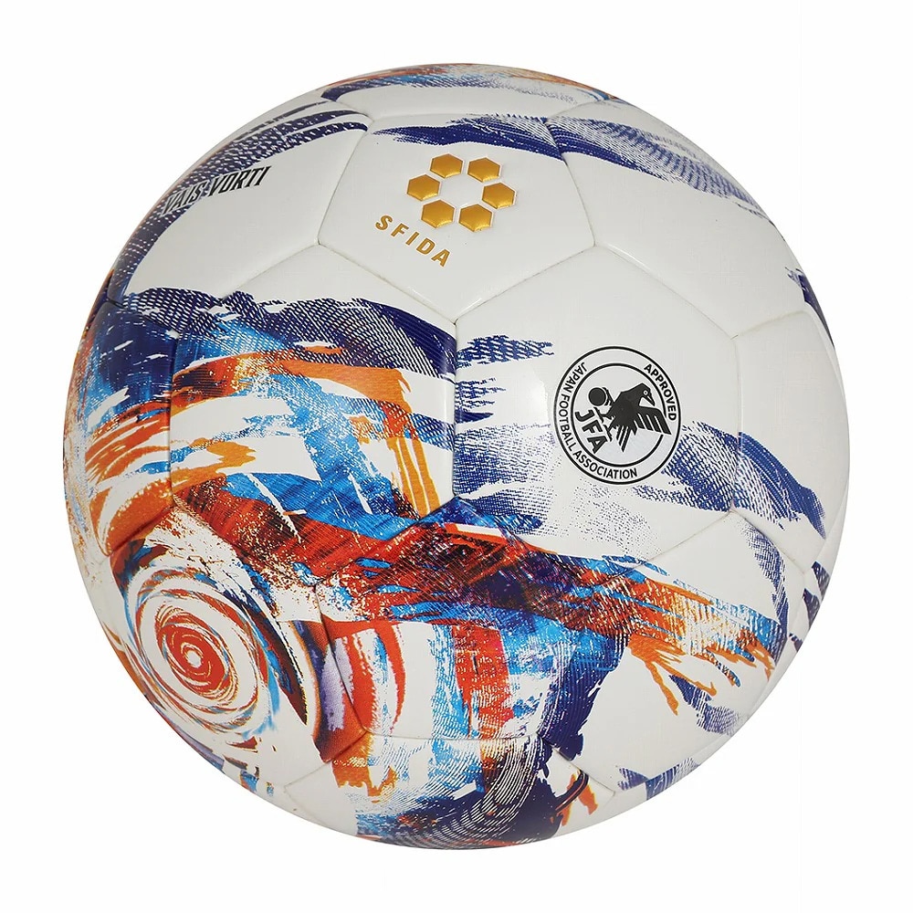 スフィーダ（SFIDA）（メンズ）【新商品】サッカーボール 5号球 検定球 VAIS VORTI SB-25VV02 WHT/BLU