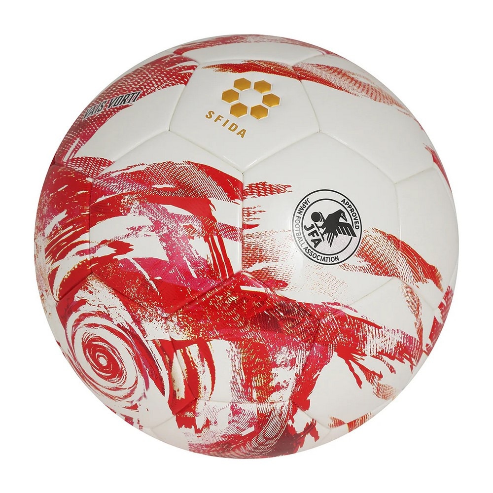 スフィーダ（SFIDA）（メンズ）【新商品】サッカーボール 5号球 検定球 VAIS VORTI SB-25VV02 WHT/RED
