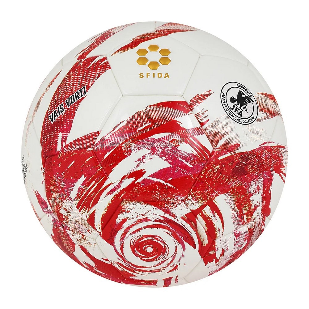 スフィーダ（SFIDA）（メンズ）【新商品】サッカーボール 5号球 検定球 VAIS VORTI SB-25VV02 WHT/RED