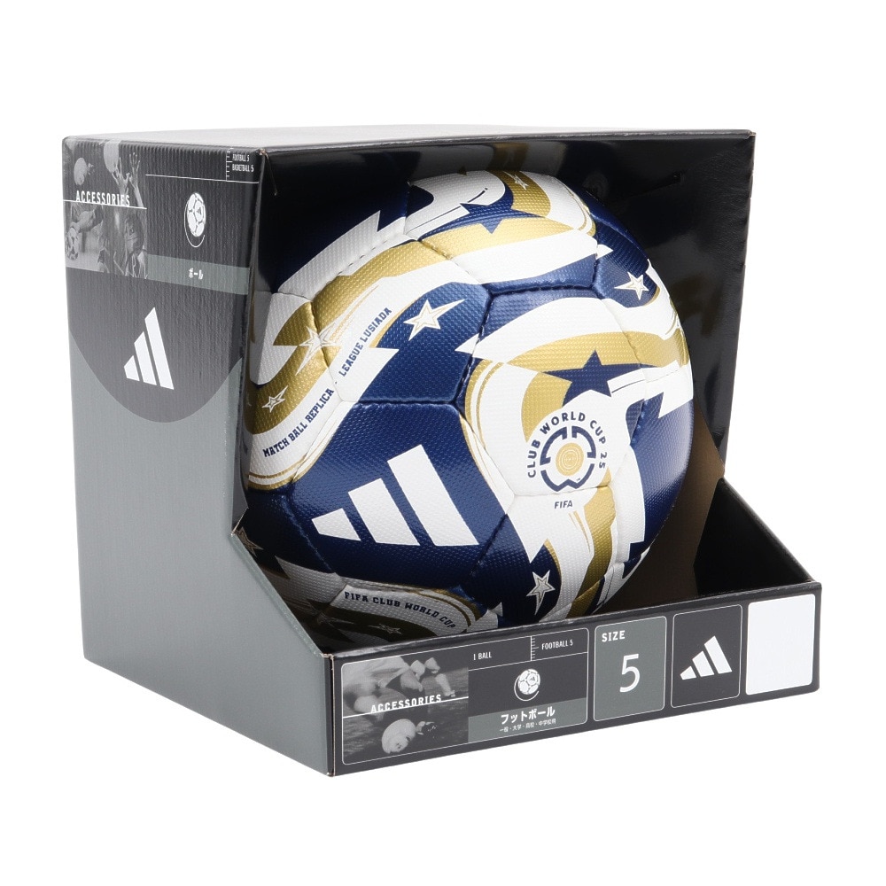 アディダス（adidas）（メンズ）サッカーボール 5号球 検定球 ムンディアル・デ・クルーベスFIFA 25 決勝球 リーグ ルシアーダ ADF512LUF
