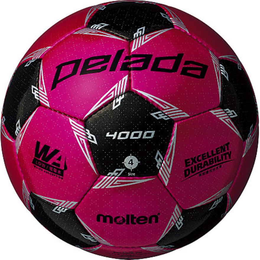 モルテン（molten）（キッズ）サッカーボール 4号球 (小学校用) 検定球 ペレーダ4000 F4L4000-PK 自主練