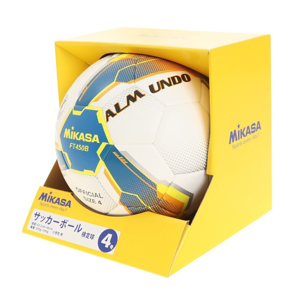 ミカサ｜サッカーボール ALMUND 検定球4号 貼り FT450B-BLY - ゴルフ用品はヴィクトリアゴルフ