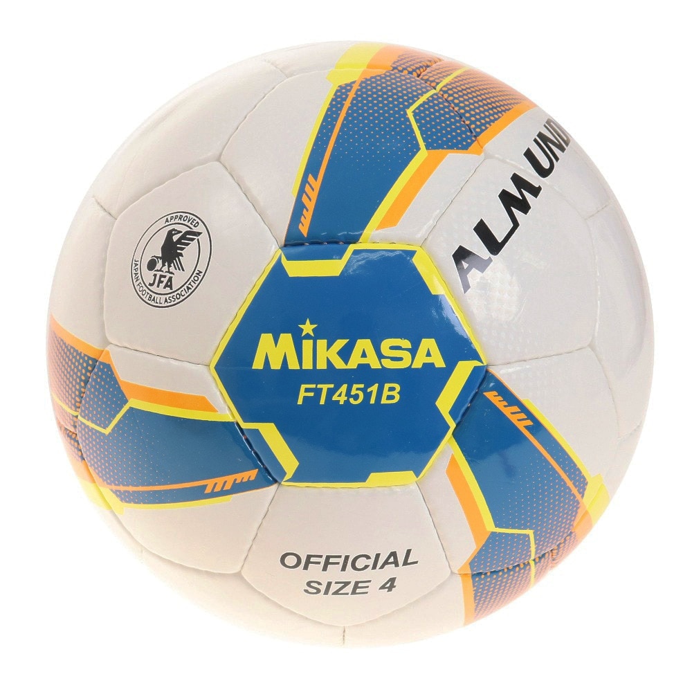 ミカサ｜サッカーボール サッカーボールALMUND 検定球4号 手縫い FT451B-BLY - スポーツ用品はスーパースポーツゼビオ