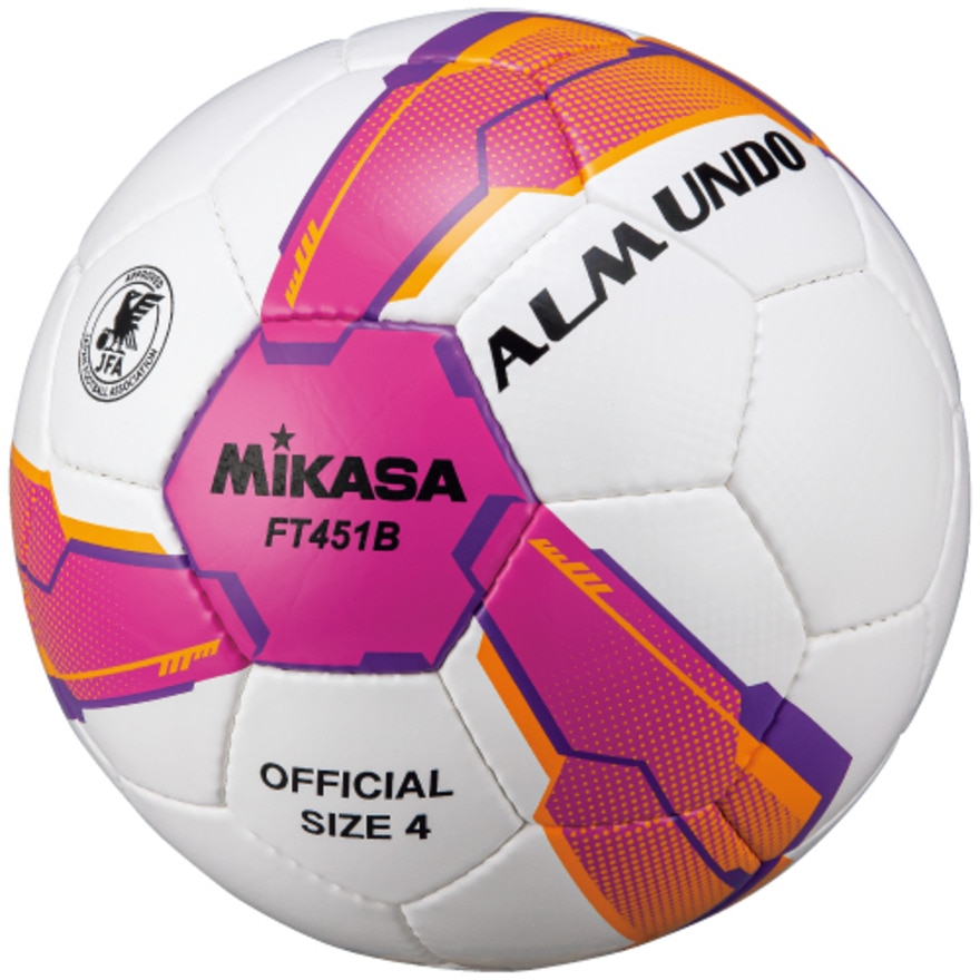 ミカサ（MIKASA）（キッズ）サッカーボール ALMUND 検定球4号 手縫い FT451B-PV