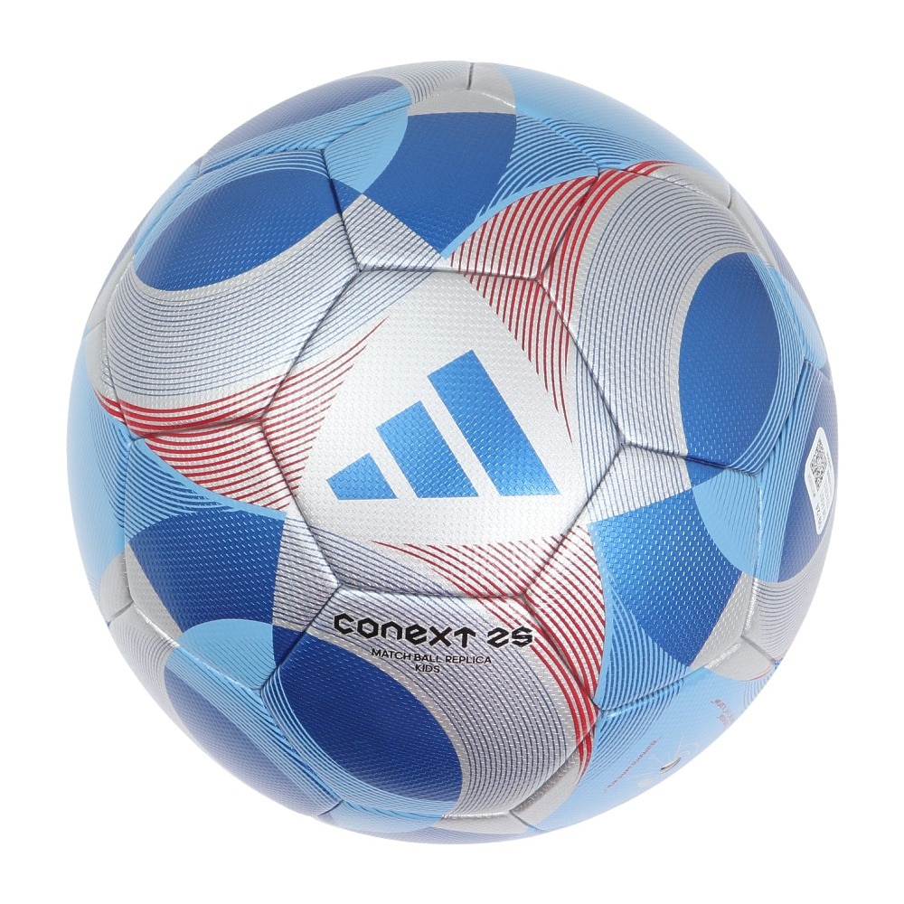 アディダス（adidas）（キッズ）ジュニア サッカーボール 4号球 検定球 FIFA2025 コネクト25 アオ ADF400B