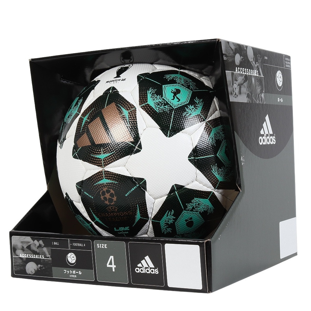 アディダス（adidas）（キッズ）サッカーボール 4号球 検定球 フィナーレ ミュンヘン リーグルシアーダ ADF441MU