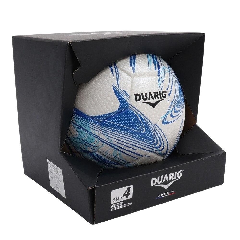 デュアリグ（DUARIG）（キッズ）サッカーボール 4号球 検定球 高周波 5S0002-AHBL-781IM WxBLU