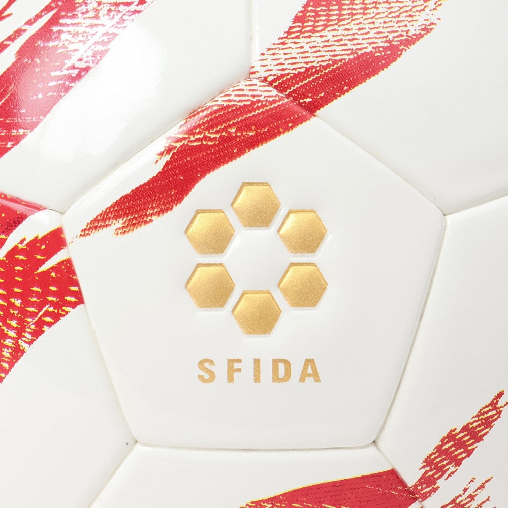 スフィーダ（SFIDA）（キッズ）サッカーボール 4号球 検定球 VAIS VORTI JR SB-25VV03 WHT/RED