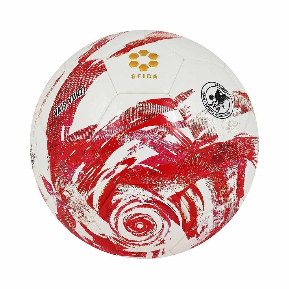 スフィーダ（SFIDA）（キッズ）【新商品】サッカーボール 4号球 検定球 VAIS VORTI JR SB-25VV03 WHT/RED