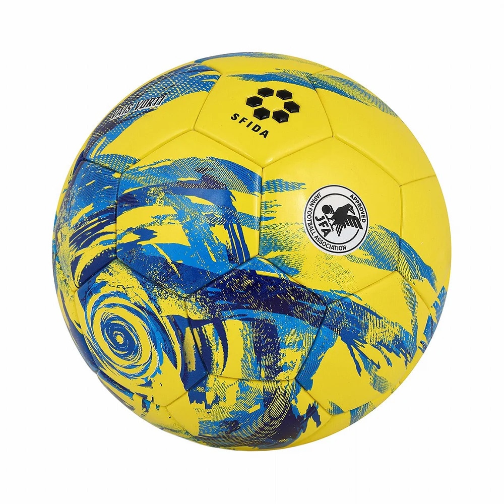 スフィーダ（SFIDA）（キッズ）【新商品】サッカーボール 4号球 検定球 VAIS VORTI JR SB-25VV03 YEL/BLU