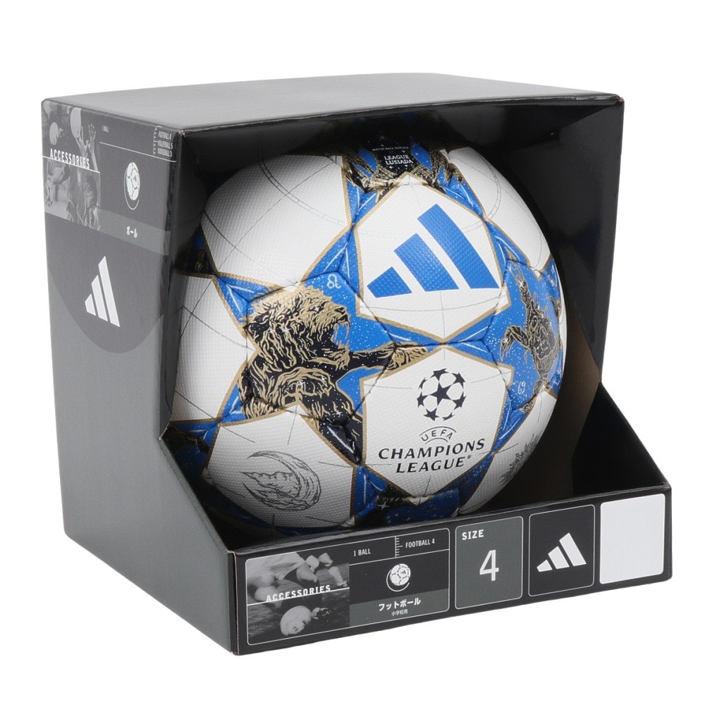 アディダス（adidas）（キッズ）サッカーボール 4号球 フィナーレ 25-26 リーグ ルシアーダ ADF441WB