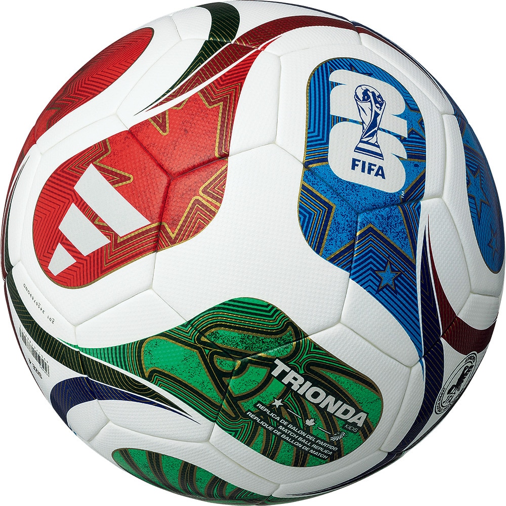 アディダス（adidas）（キッズ）サッカーボール 4号球 検定球 ワールドカップ2026 キッズ シロ ADF420