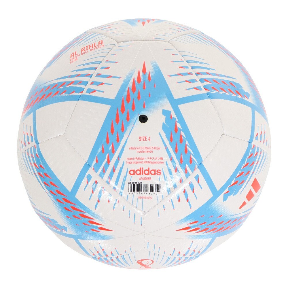 お年玉セール特価】 4号球 AF4896WBK 最大10％OFFクーポン FIFA2022 adidas サッカー アディダス 機械縫い ジュニア  子供 白色 クラブ キッズ サッカー・フットサル