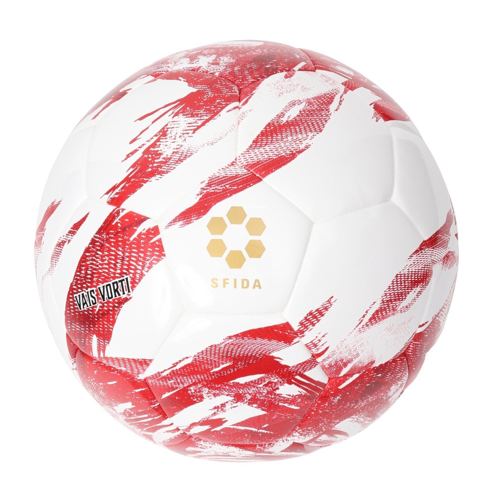 スフィーダ（SFIDA）（キッズ）ジュニア サッカーボール 軽量4号球 VAIS VORTI Light SB-25VV05 WHT/RED