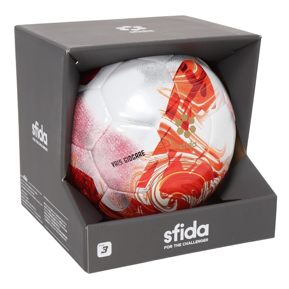 スフィーダ（SFIDA）（キッズ）サッカーボール 3号球 VAIS GIOCARE キッズ SB-23VG04 WHT/RED
