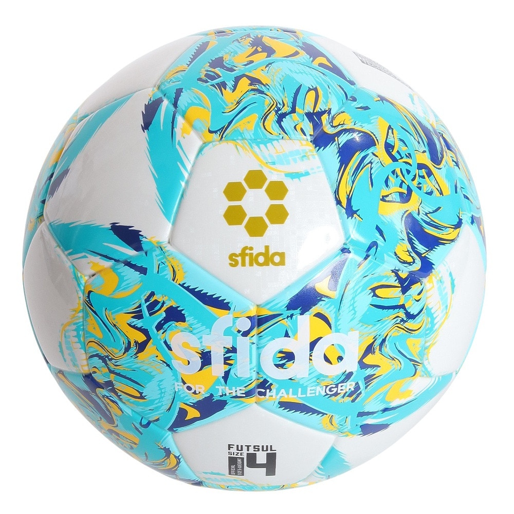 スフィーダ（SFIDA）（メンズ、レディース）フットサルボール 検定球 INFINITO RIMBA PRO 4号球 SB-23IR01 WHT/TUQ