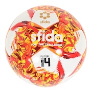 (メンズ、レディース)フットサルボール 検定球 INFINITO RIMBA 4号球 SB-23IR02 WHT/RED