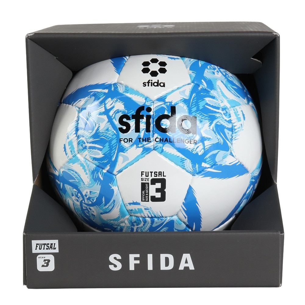 スフィーダ（SFIDA）（キッズ）ジュニア フットサルボール 検定球 INFINITO RIMBA 3号球 SB-23IR03 WHT/BLU