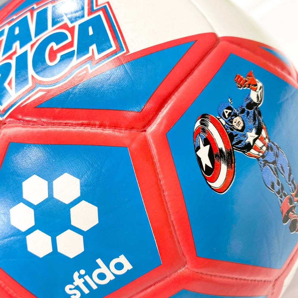 スフィーダ（SFIDA）（メンズ）サッカーボール レトロ柄 HEROシリーズ キャプテン・アメリカ SB-21MV01