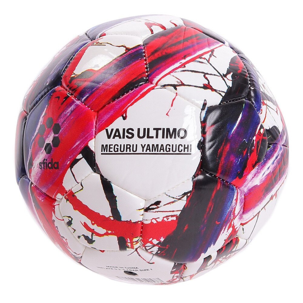 スフィーダ（SFIDA）（メンズ、レディース、キッズ）サッカーボール 1号 VAIS ULTIMO Mini SB-21VU07 WHT/RED  スポーツ用品はスーパースポーツゼビオ