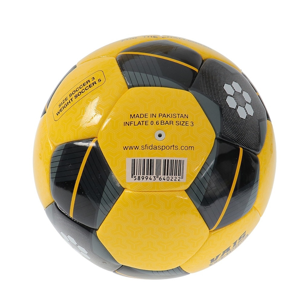 スフィーダ（SFIDA）（メンズ）トレーニングサッカーボール VAIS 3 SB-23TR01 YEL/BLK