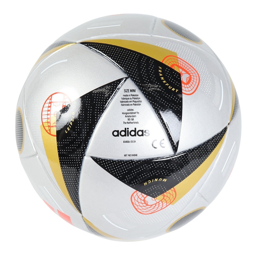 アディダス（adidas）（メンズ、レディース、キッズ）ミニボール ユーロ EURO2024 決勝球 フースバルリーベ フィナーレ AFMS190F