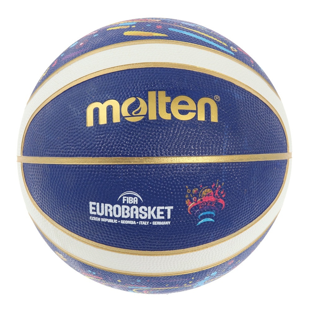 モルテン（molten）（メンズ）バスケットボール 7号球 ユーロバスケット 2022 公式試合球 レプリカ B7G2001-E2G