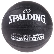 バスケットボール 7号球 (一般 大学 高校 中学校) 男子用 ダウンタウン PU コンポジット ブラック 76-586J 自主練