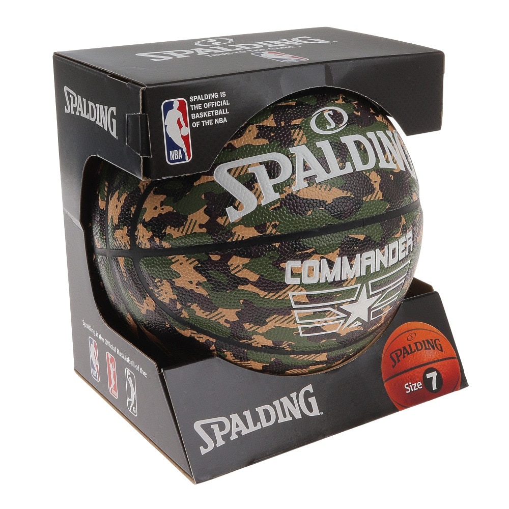 スポルディング（SPALDING）（メンズ）バスケットボール 7号球 コマンダー カモ 76-934Z
