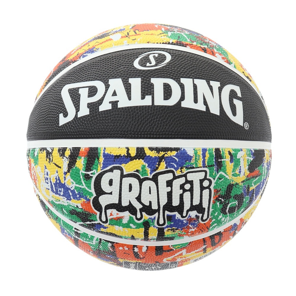 スポルディング（SPALDING）（メンズ）バスケットボール 7号球 グラフィティ レインボー ラバー 84-372Z
