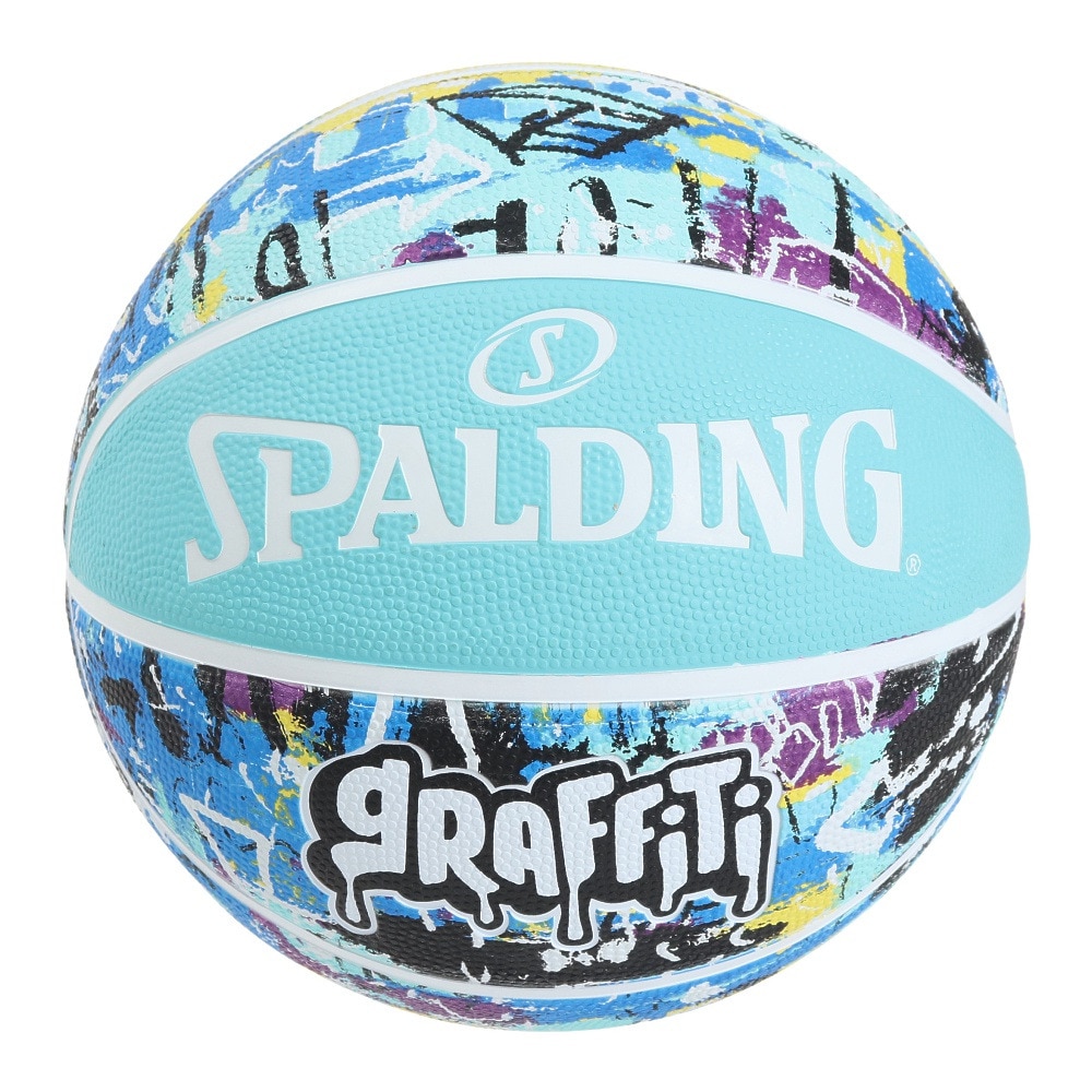 スポルディング（SPALDING）（メンズ）バスケットボール 7号球 グラフィティ ブルー 84-373Z