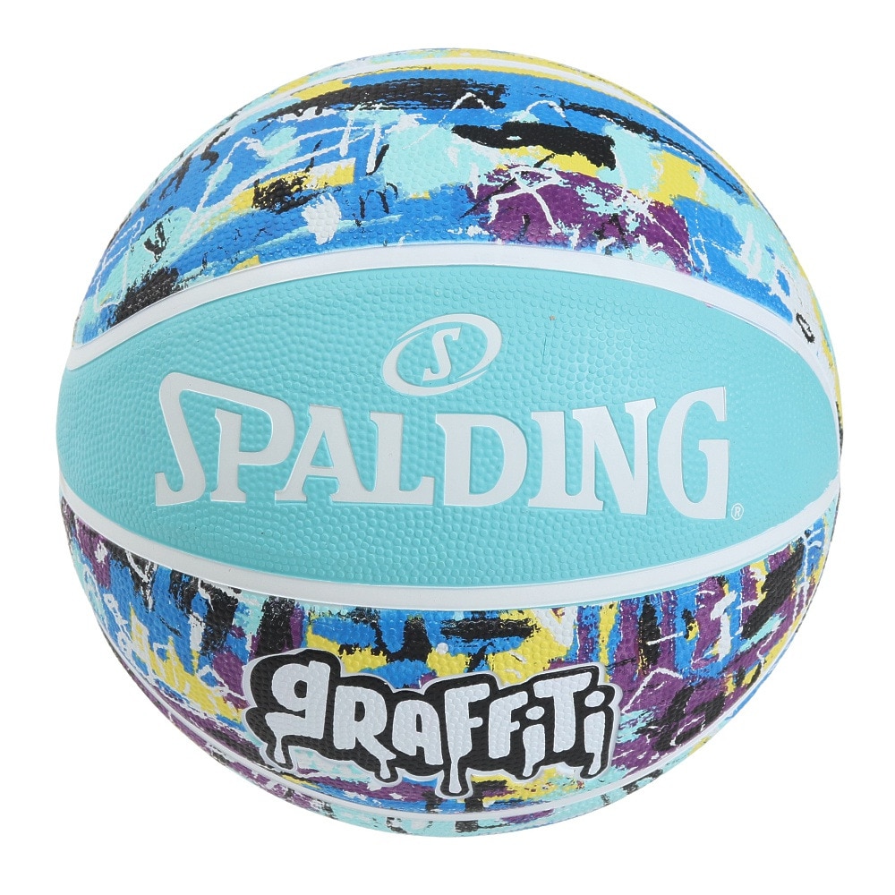 スポルディング（SPALDING）（メンズ）バスケットボール 7号球 グラフィティ ブルー 84-373Z