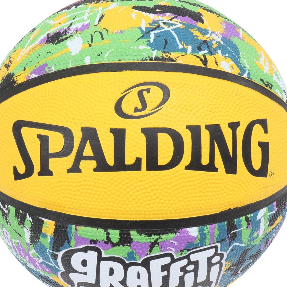 スポルディング（SPALDING）（メンズ）バスケットボール 7号球 グラフィティ グリーンxイエロー 84-374Z
