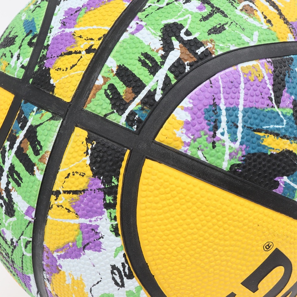 スポルディング（SPALDING）（メンズ）バスケットボール 7号球 グラフィティ グリーンxイエロー 84-374Z