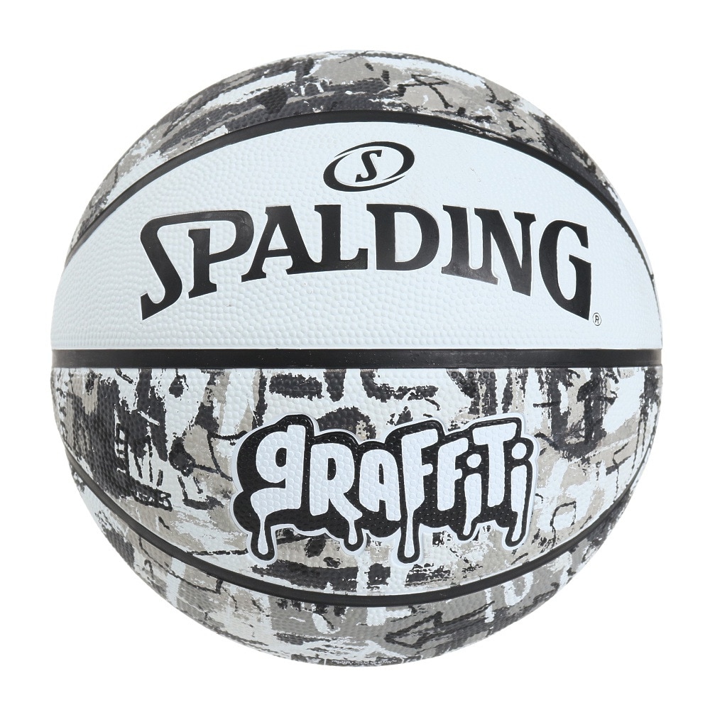 スポルディング（SPALDING）（メンズ）バスケットボール 7号球 グラフィティ ホワイト 7号球 84-375Z