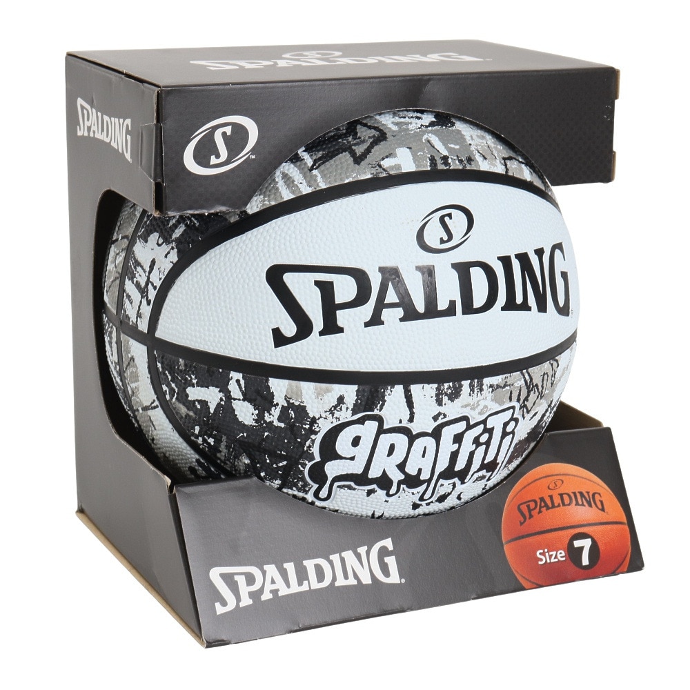 スポルディング（SPALDING）（メンズ）バスケットボール 7号球 グラフィティ ホワイト 7号球 84-375Z