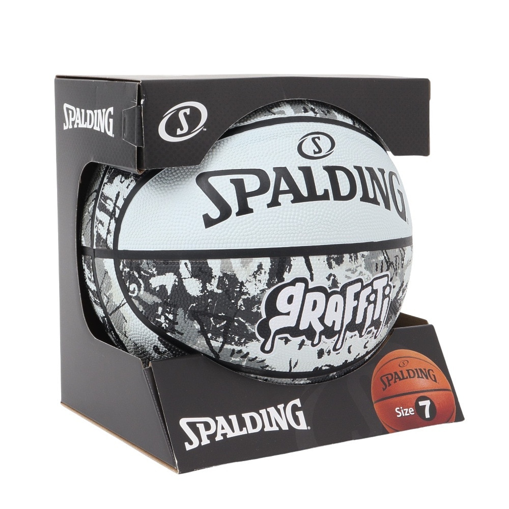 スポルディング（SPALDING）（メンズ）バスケットボール 7号球 グラフィティ ホワイト 7号球 84-375Z