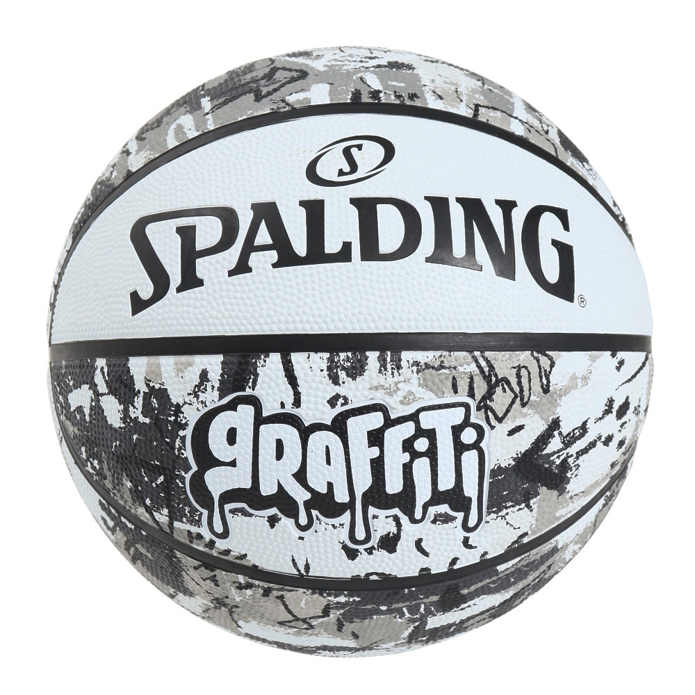 スポルディング（SPALDING）（メンズ）バスケットボール 7号球 グラフィティ ホワイト 7号球 84-375Z